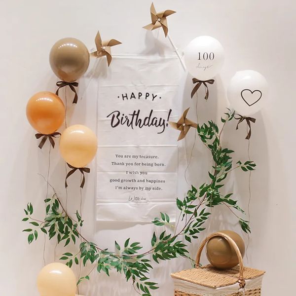 Wandteppiche Ins Happy Birthday Dekoration Hintergrund Wandbehang Tapisserie Kinder Erwachsene Party Kleine Kulissen P o Requisiten Home Decor 75x58cm 230928