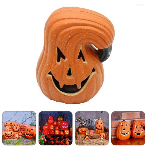 Kerzenhalter Kürbislaterne Ornament Halloween Licht Statue Dekor Leuchtende Laternen Lichter Große Kürbisse Hochzeit Mittelstücke für Tische