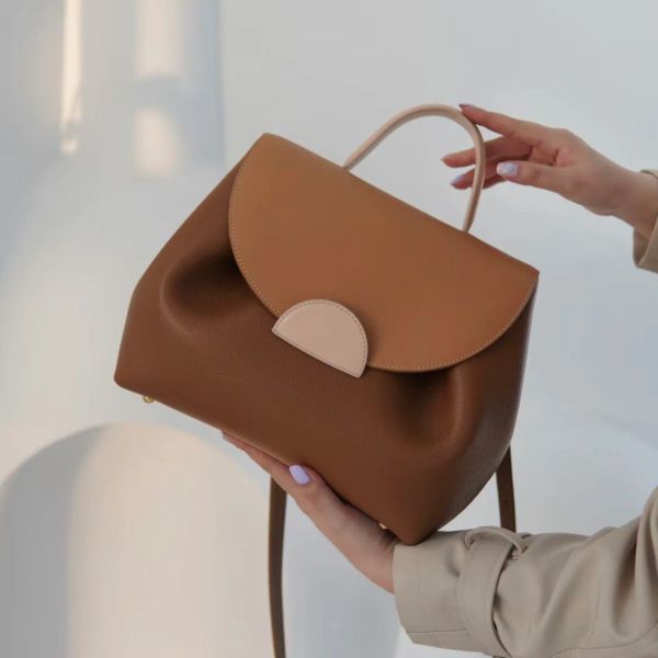 Designer-Damen-Umhängetasche, Umhängetasche, Patchwork-Handtasche aus Rindsleder mit einem Boden, der nicht leicht schmutzig wird, Litschi-Muster G231061PE-6