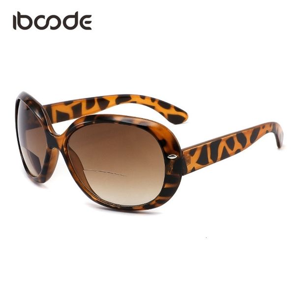 Sonnenbrillenrahmen iboode Tragbare Dual-Licht-Lesebrille Mode HD Presbyopie-Brille für Fern- und Nahdiopter 1 0 bis 3 0 231005