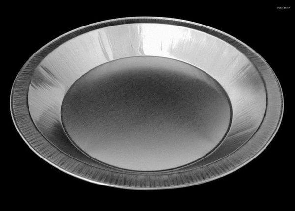 Plakalar Alüminyum Pasta Pan Plaka Tin -Hapitür Görev (50 Paket) Yeşil yemekler Modern Sos Dish Restoran