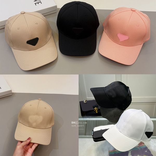 Boné de beisebol masculino e feminino passagem triângulo etiqueta boné moda millinery esportes boné clássico padrão chapéu 21332 Domit