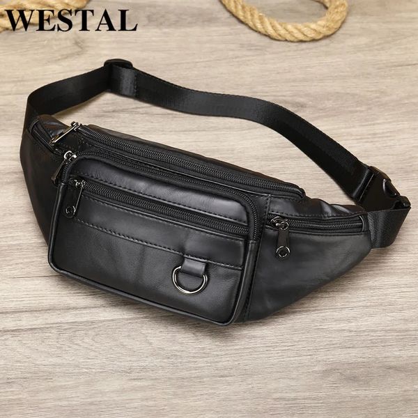 Sacos de cintura Westal masculino saco de cintura com vários bolsos para telefone cinto saco masculino preto viagem ao ar livre pacote de cintura cinto bolsa sacos pacote de peito 904 231006