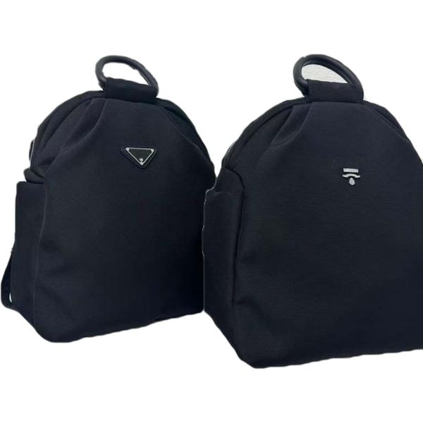 Bolsas de marca masculinas mochila de metal triângulo logotipo bolsa de viagem mochilas escolares ao ar livre bolsas casuais de marca famosa mulheres homens bolsas de computador maiores bolsas de armazenamento beackpack