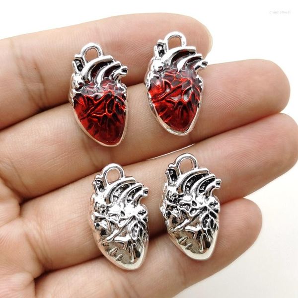 Charms 5 Stück 25 14 mm Menschliches Herz Organ Wissenschaft Anatomischer Anhänger Biologie Schmuck Finden.DIY.Charms zur Herstellung