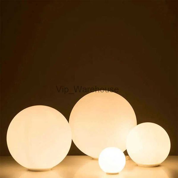 Lâmpadas de mesa LED Bubble Glass Table Lamp Modern Minimalista Rodada Bola Branca Decorativa Luzes de mesa para quarto Sofá Estudo Iluminação interna YQ231006