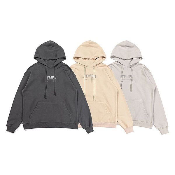 Tasarımcı Sweater Element Mektubu Baskı Dantel Yukarı Külte Gevşek Moda Kapşonlu Kazak Erkek ve Kadın Hoodies Sweatshirt