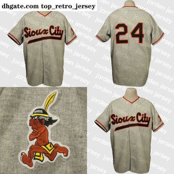 NUOVO College Wears Sioux City Soos 1951 Road Jersey Custom Uomo Donna Gioventù Maglie da baseball con doppia cucitura