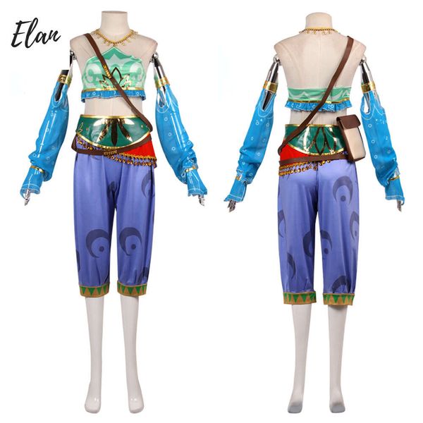 Disguise Link Gerudo Cosplay-Kostüm, Oberteil, Hosen und Accessoires, Outfit, Halloween-Kostüme für Damen