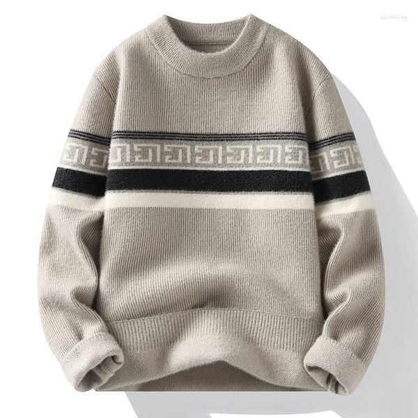 Maglioni da uomo 2023 Maglione casual girocollo Pullover di alta qualità Versatile manica lunga lavorata a maglia modello tradizionale cinese