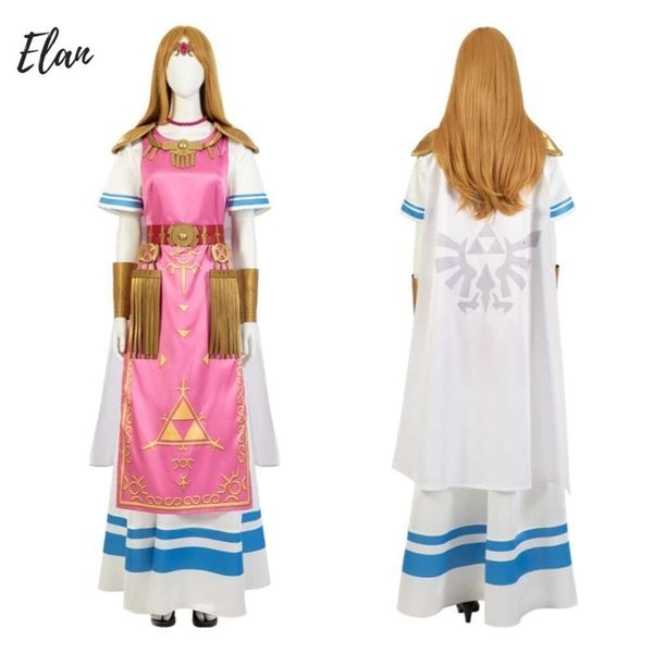 Disfarce vestido de princesa zelda cosplay custume link menina amigo disfarces halloween costumes para mulheres cosplay