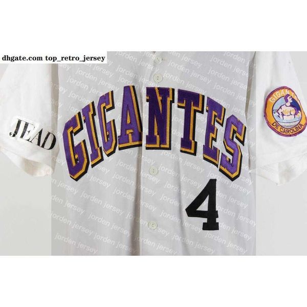 Nova faculdade veste Gigantes De Carolina Puerto Rican Winter Ball Jersey 100% costurada camisa de beisebol personalizada nome qualquer número S-