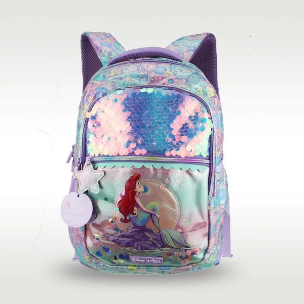 Sacos escolares australianos originais smiggle crianças vendendo mochila feminina bonito mochila brilhante de alta qualidade 16 polegadas 231006