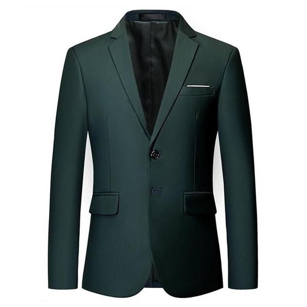 Mens Elegante Colorido Slim Fit Casual Blazer Jaqueta Verde Roxo Preto Amarelo Casamento Prom Formal Blazers Casacos Para Homens Men's273m