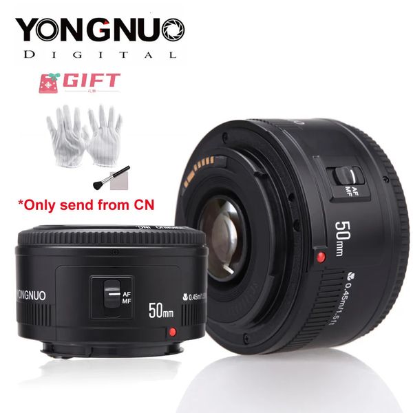 Lentes ru yongnuo lente yn50mm 8 yn ef 50mm af len yn50 abertura foco automático para câmeras dslr 60d 70d 5d2 5d3 600d 231006