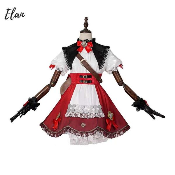 Klee nova pele cosplay traje jogo genshin impacto klee vestido genshin impacto cosplay bonito bruxa klee novas roupas trajescosplay