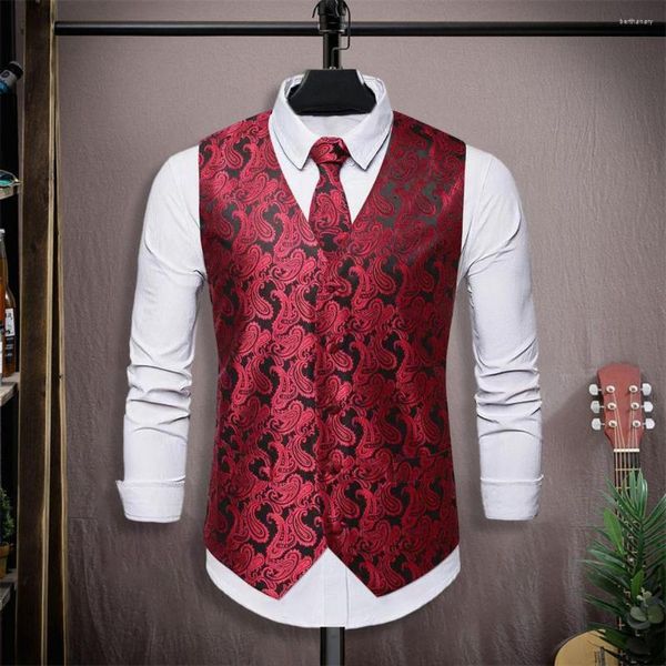 Coletes masculinos homens colete mancha bowtie bolso quadrado colete fino casamento noivo v pescoço single-breasted ternos de negócios blazer