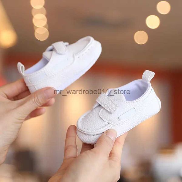 Primeiros caminhantes VALEN SINA Novos sapatos de bebê branco batismo mocassins infantis meninos meninas sapatos de ervilhas sapatos de caminhada Q231006