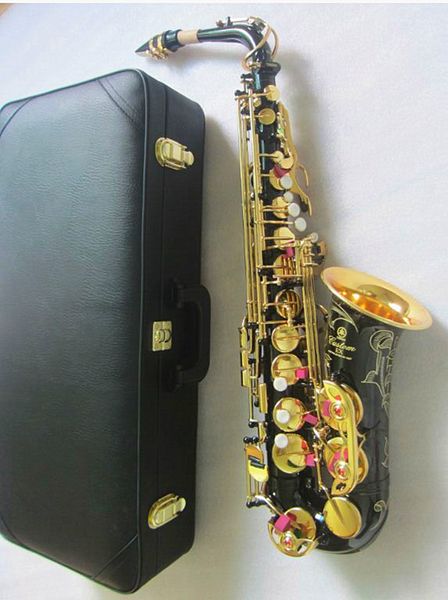 Migliore qualità Oro nero Chiave livello professionale Sassofono contralto YAS-875EX Marchio giapponese Sax contralto E-Flat Strumenti a fiato Strumento musicale sassofono Con custodia