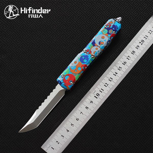 Hifinder Versiyon D2 Geri T/E Felhunter Blade Alüminyum Tutma Kampı Hayatta Kalma Açık EDC Hunt Taktik Araç Yemeği Mutfak Bıçağı