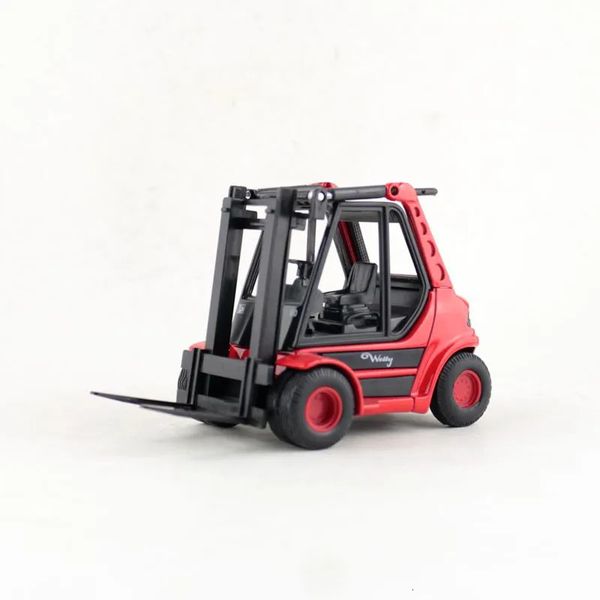 Diecast Model Araba Welly Diecast Oyuncak Araç Model Mühendisliği Forklift Kamyonu Kentsel İşler Çocuklar İçin Araç Eğitim Koleksiyonu Hediyesi 231005