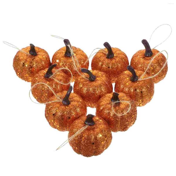 Flores decorativas 10 pçs bolha ouro poeira squash abóbora adereços kit crianças delicada mesa ao ar livre festivo em pó cena dourada