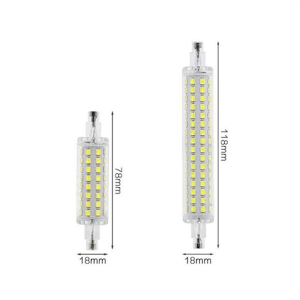 Downlights 78mm 118mm LED Luz de inundação de segurança R7S substitui lâmpada halógena 110V 220V LOTE88257r