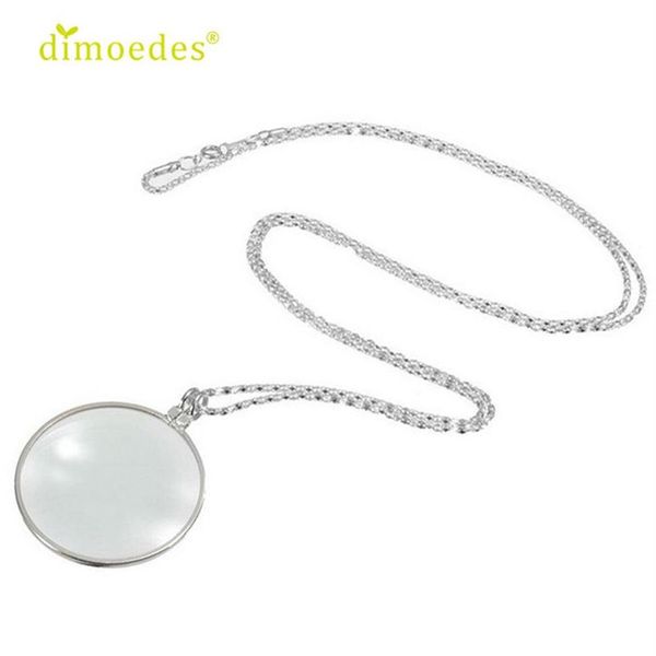 Diomedes Neueste DIOMEDES Neue 6x Lupe Anhänger Halskette Vergrößern Glas Reeding Dekorative Monokel Halskette Sexy Chain307e