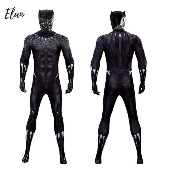 Spandex Panther Costume Cosplay Nero Supereroe Tuta 3d Stampato Spandex Tuta Zentai Suit con Maschera per Mancosplay