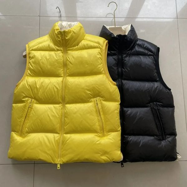 Parka in piumino da uomo Autunno e inverno Uomo e donna Colletto rialzato Gilet in piuma Y2K Giacca casual Cappotto moda tinta unita caldo comfort 231005