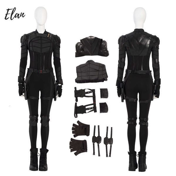 Mulher viúva cosplay traje preto yelena belova cosplay traje adulto feminino macacão com botas acessórios terno de batalha outfitcosplay