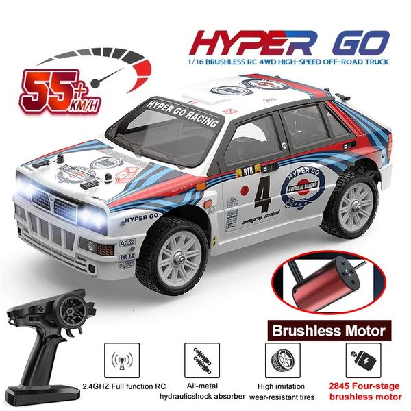 Modellino auto MJX Hyper Go 14301 14302 1 14 Brushless RC Car 4WD Telecomando Fuoristrada da corsa Elettrico ad alta velocità Hobby Toy Truck per bambini 231005