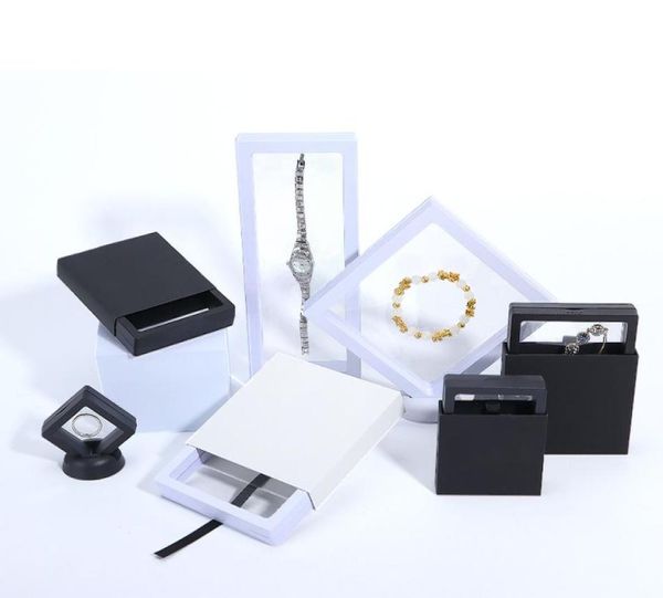 Scaffale di stoccaggio per scatole di esposizione a sospensione a film sottile in PE per scatola di imballaggio per orecchini con bracciale, collana ad anello per gioielli9669703