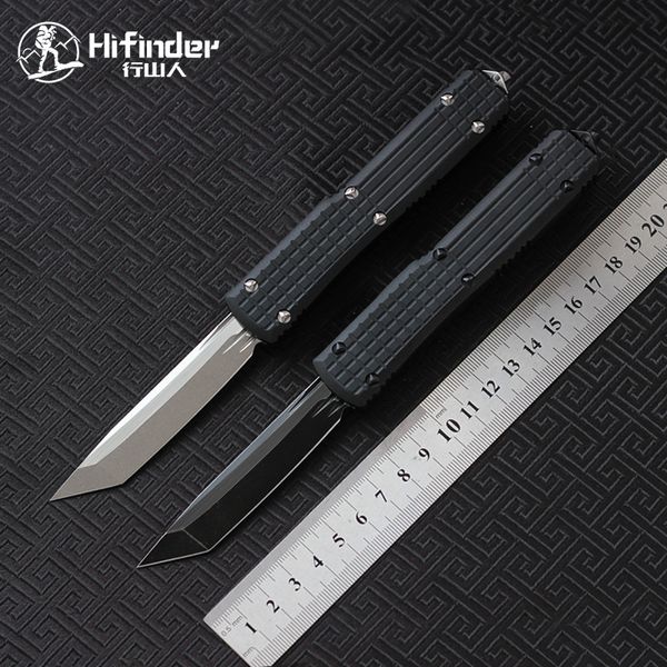 Hifinder D2 lama manico in alluminio campeggio sopravvivenza all'aperto caccia EDC Strumento tattico coltello da cucina