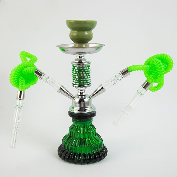 DHL Free 2 Hot His Ankeyh Design Portable Design Hookah Set completo