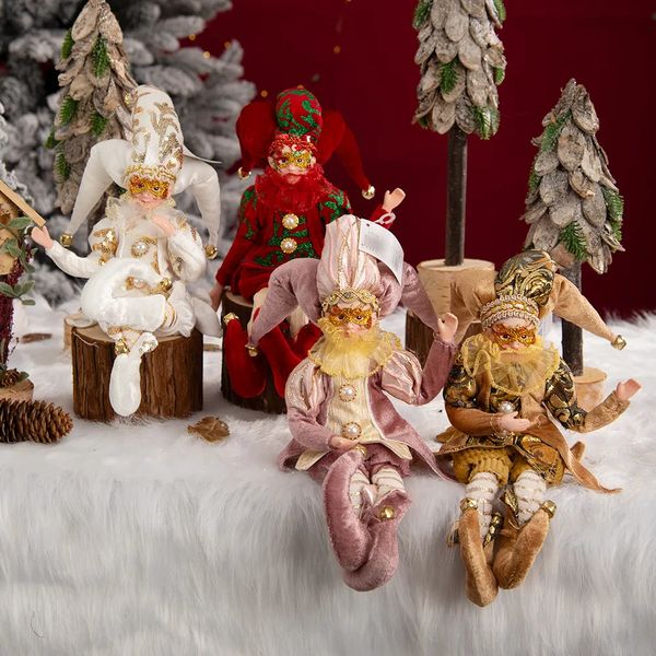 Decorazioni natalizie Decorazioni natalizie Elfo Ragazzo Bambola Pagliaccio Giocattolo Ornamenti pendenti natalizi Decorazioni per la casa Elfo Decorazione appesa Regalo di felice anno 231005