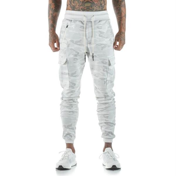 GODLIKEU Pantaloni cargo da uomo estivi Camo Pantaloni invernali da allenamento sportivi casual mimetici bianchi mimetici195P