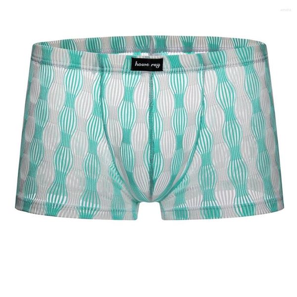 Unterhosen Vintage Herren Boxer Unterwäsche Durchscheinend Atmungsaktiv Flachwinkel Bequem Mode Transparent Für Männer