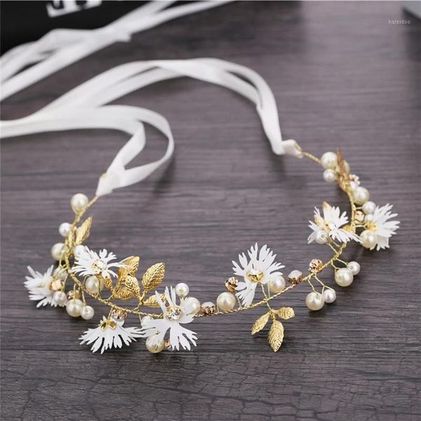 Haarspangen Haarspangen Mode Frauen Pflanze Festzug Mehrfarbige Blumenkrone Brautaccessoires Sommer Hochzeit Luxus Tiara Hair1233N