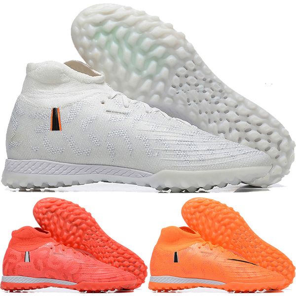 Invia con borsa Scarpe da calcio di qualità Phantom Luna Elite TF Calzini in maglia Turf Tacchetti da calcio Uomo in morbida pelle Comode scarpe da ginnastica leggere Scarpe da calcio Futsal Taglia US 6.5-12