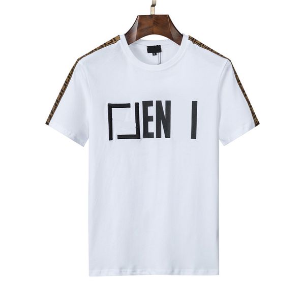 Erkek Tişört Tasarımcı Moda Gömlek Noktalı Mektup Baskı Kısa Kollu Gevşek Erkekler Üst Yuvarlak Boyun