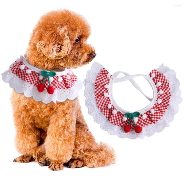 Hundebekleidung, schöne Schleife, Haustierhalsband, Spitze, niedlich, dehnbar, für Katzen, Bandana, Lätzchen, modische Halskette, Dekor für kleine Hunde