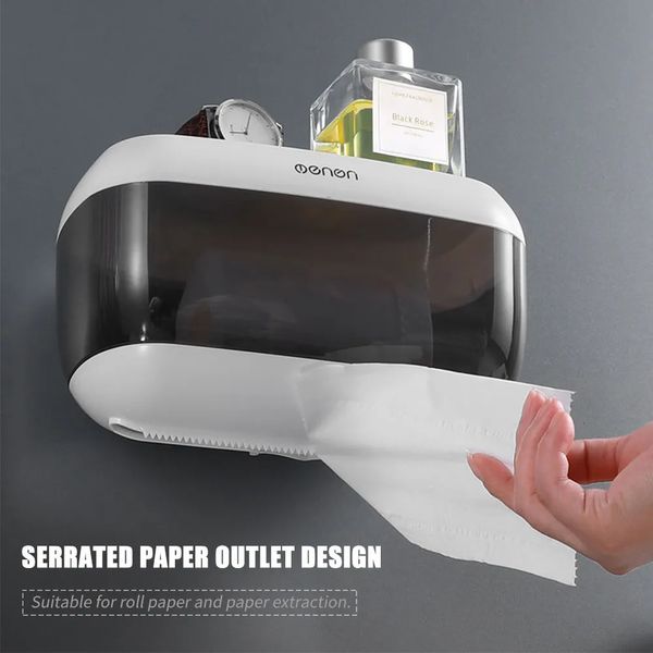 Toilettenpapierhalter MNZJH268 Papierhandtuchspender, Aufbewahrungsbox, wandmontierter Papierhandtuchhalter, Badezimmer-Toilettenbox, Küchen-Absaugspender 231005
