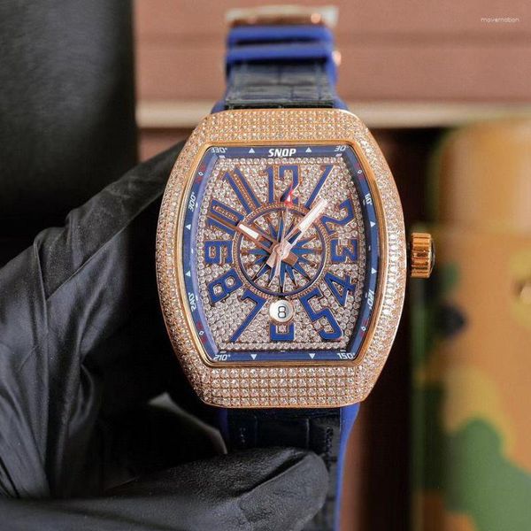 Armbanduhren Anpassbare hochwertige Luxus 42mm Saphirspiegeloberfläche voller 4 Farben FM Herren Sport automatische mechanische Uhren