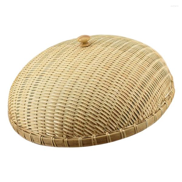 Conjuntos de louça Tenda Camping Bambu Pão Capa Home Manual Protetor Caso Tecido Cesta Cozinha