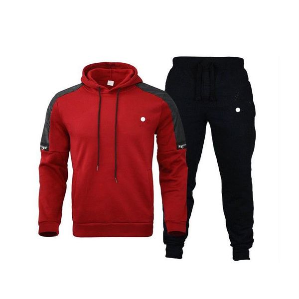 Tasarımcı Mens Trailtsits Sweater Pantolon Set Basketbol Sokak Giyim Sweatshirts Sports Suit Marka Mektubu Ad Mektubu Adlı Giysiler Kalın H229K