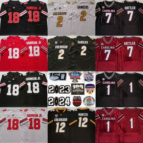 12 Travis Hunter Colorado Buffaloes 2 Shedeur Sanders Jersey NCAA 7 Spencer Rattler Futbol 18 Marvin Harrison Jr. Jerseys üniforma 1 Deebo Samuel Man Kadın Gençlik