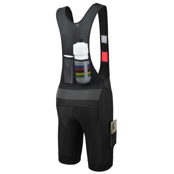 Pantaloncini con bretelle da ciclismo RISESBIK Ciclismo Uomo da viaggio lungo 4 tasche Italia pad BikeCargo Pantaloncini con bretelle da bicicletta altamente riflettenti Uomo 231005