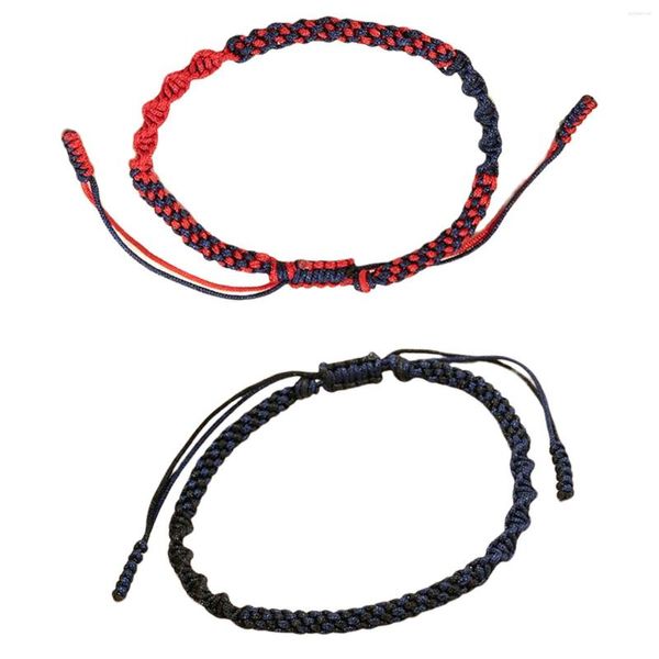 Braccialetti con ciondoli Bracciale in corda fatto a mano regolabile 6-8 cm di diametro Regalo di amicizia unisex