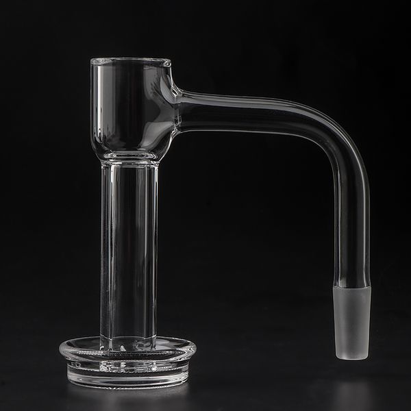 Completa solda terp slurper quartzo banger com grade clara inferior borda chanfrada unhas para dab rigs vidro bongs somking acessórios loja de fumaça